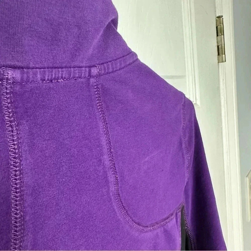Smart Set Sweatshirt Zip Up Purple & Black  Size Small - Picture 16 of 16